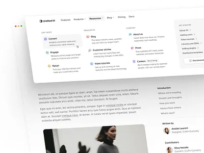 Meganav menu — Untitled UI header nav meganav menu nav menu product design ui design user interface