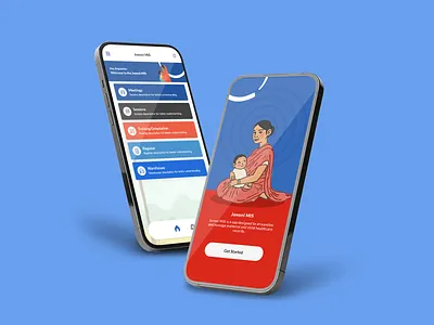 Jononi MIS app baby health tracker bangladesh health app branding child health digital health app digital health tool for mothers free pregnancy care app interface pregnancy calendar pregnancy tracker save the children app splash screen ui