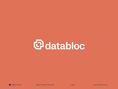 databloc logo analytics bigdata block branding business clean coding data data visualisation database graphic design innovation internet logo minimal modern network simple tech technology