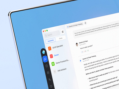 AI dialogue client ai mac mac app ui ux