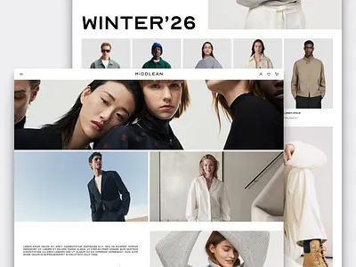 Luxury clothing-website #01 ecommerce fashion minimal ui ux website