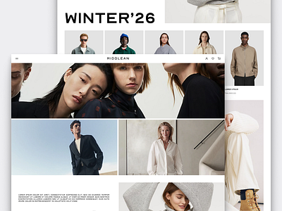 Luxury clothing-website #01 ecommerce fashion minimal ui ux website