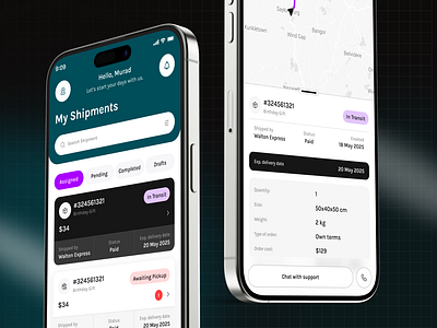 Delivery Mobile App Concept app design app design concept delivery delivery app delivery app design delivery service design concept minimal mobile mobile app mobile ui design start up