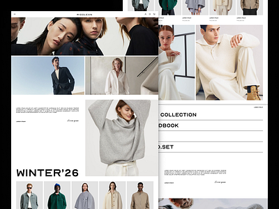 Luxury clothing-website #02 design minimalism ui ux website