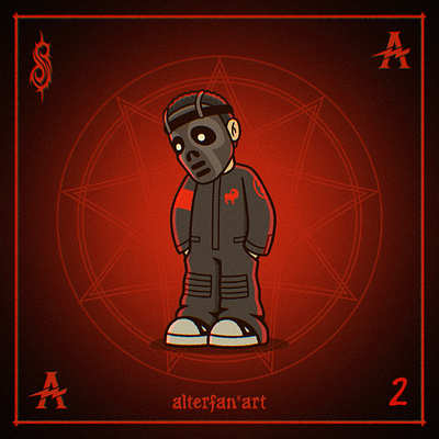 IOWA ERA NUMBER 2 alterfan alterfan art artist branding cartoon character coverart design icon illustration logo nu metal rock music slipknot slipknot art slipknot fanart slipknot iowa