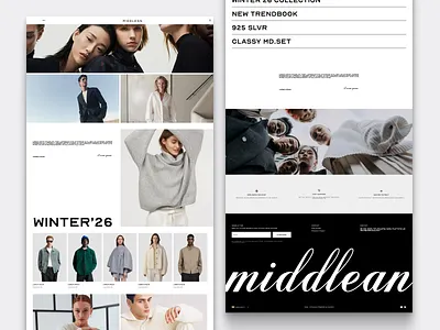 Luxury clothing-website #03 design minimal ui ux website