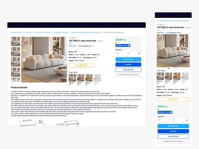 E-Commerce Website | AR ar augmented reality desktop light mode mobile online shopping ui ux