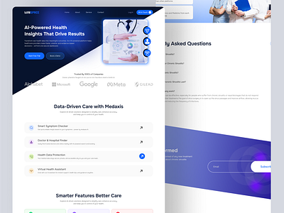 Health Care Landing Page analytics b2b booking diagnostic finance fintech fire fire design health health care design health saas landing page hr landing page design medical medical saas landing page monitoring saas saas design saas landing page slick