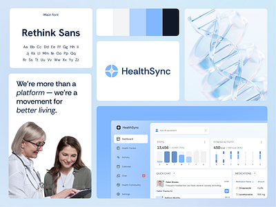 HealthSync - Patient Portal & Engagement Platform ai dashboard design engagement platform health platform healthcare medications minimalistic patient portal saas ui ux web website