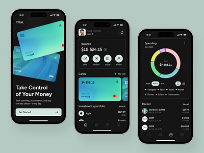 Banking Mobile App Design app design app interface application ui bank app banking banking mobile app mobile app design mobile app ui mobile ui modern app ui modern ui ui design ui ux ui ux design