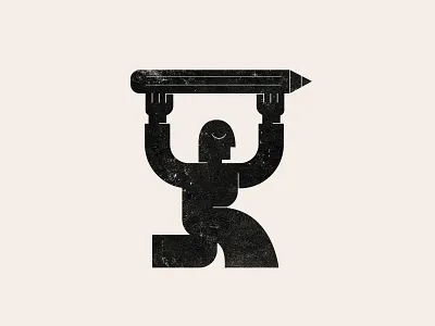 Creative HUMAN abstract human logo alex seciu branding creativity logo human human logo human poster logo logo design logo designer pencil pencil logo