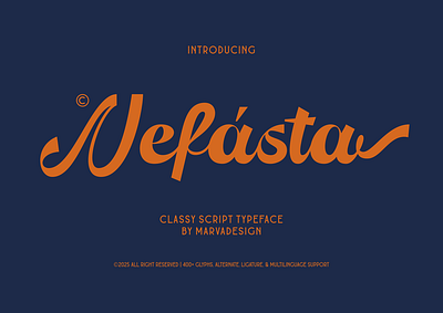 Nefasta Font book brand identity branding classic fashion font fonts handmade handwritten heading headline lettering logo luxury packaging poster script skincare typeface website