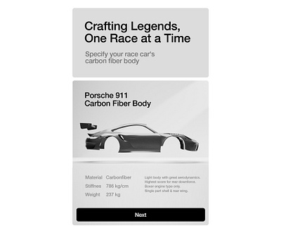 Race Car Configurator 3d branding graphic design ui