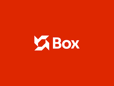 Box – Logo Design box branding design flat graphic design logo minimal minimalism minimalist red saas tech x letter