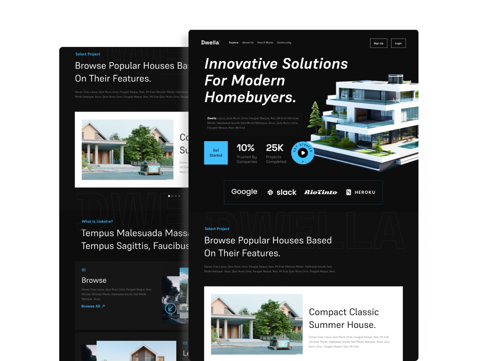Example of Real Estate Website Design — Seamless UX
