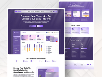 💻 SaaS Website UI – Smart. Scalable. Seamless. 🚀