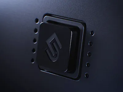 3D Button 3d 3d animation 3d button 3d design after effects animation branding dark dark ui gif glow logo motion graphics push push the button ui