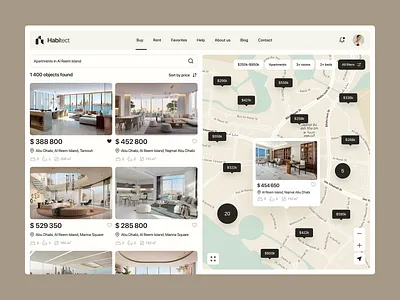 Real Estate Property Listing Web App real estate website search ui ui ux design user profile web application design web design web design inspiration web interface design web portal web ui web ui design