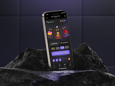 Telegram Mini App "Random Gifts" Roulette blockchain casino casino interface crypto crypto casino gambling gambling ux ui game game design igaming mini app mobile mobile design roulette spin spin wheel telegram tma web3 webapp