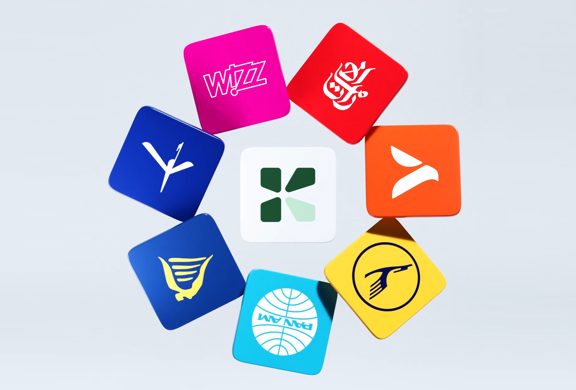 Flights Finder 3d animation branding graphic design logo