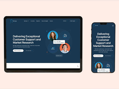 Modern UI for B2B Call Center Services animation b2b b2b business branding call center creative ui ui design ux web design website website design