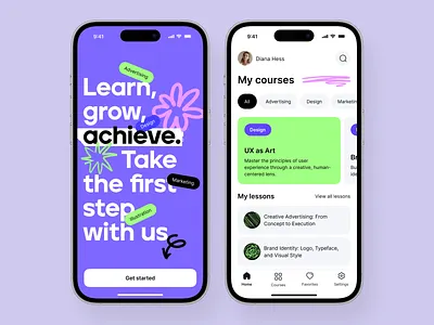 E-learning Mobile App UI Design app design app interface application ui best ui e learning mobile app mobile mobile app design mobile app ui mobile ui modern app ui modern ui ui design ui ux design