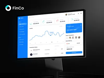 FinCo - Online Banking Ecosystem UX/UI Design creative design online banking ecosystem ui ux ux design uxui design