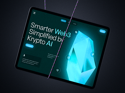 Web3 AI Startup - Interactive 3D Workshop 3d 3d website ai website animation artificial intelligence blockchain crypto crypto website crystal website interactive website neon website saas turquoise ui web3 website