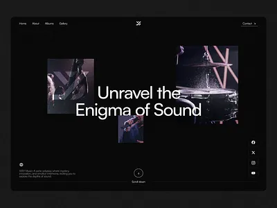 10SY Music - An interactive Hero Concept