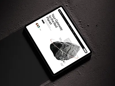 RED BRIDGE - Science Hero Concepts 3d 3d rock 3d stone alien website animation apple website mars website motion graphics planet research website sci fi science science website stone stone website ui ui design university website design