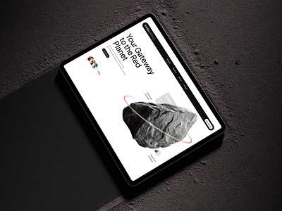 RED BRIDGE - Science Hero Concepts 3d 3d rock 3d stone alien website animation apple website mars website motion graphics planet research website sci fi science science website stone stone website ui ui design university website design