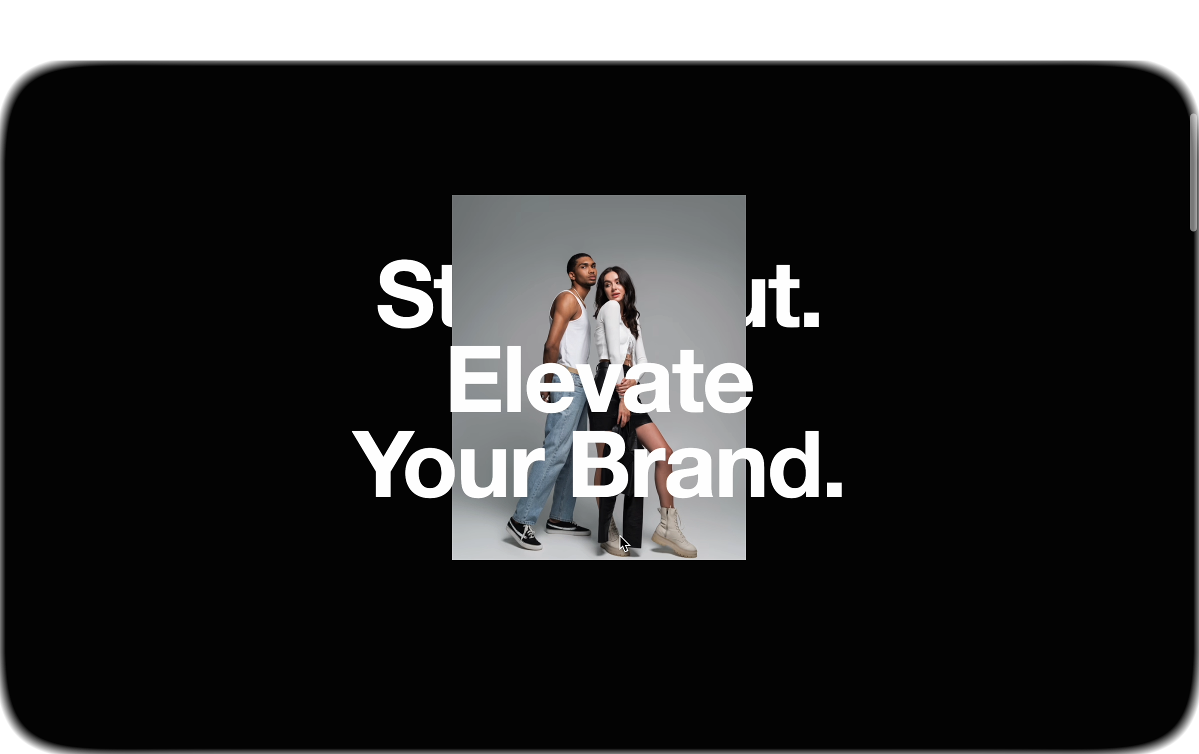 Hero Section for A Luxury Fashion Brand Consulting branding branding identity hero page highend landing page luxury premium ui uiux ux web design website website design