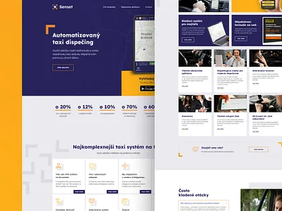 Taxi app Senset app layout taxi ui ux web webdesign