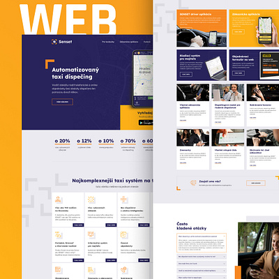 Taxi app Senset app layout taxi ui ux web webdesign