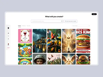 Imagika: AI-Powered Image Creation Platform aiart aiimagegenerator branding creativetech figma figmadesign imagika texttoimage uidesign uiux