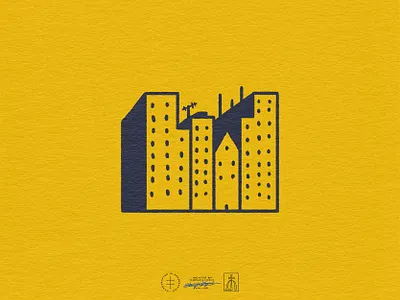 Realistic Pictures Pictorial Mark brand design brand identity branding branding design buildings city clean hand drawn identity design logo logo design logo mark logodesign minimal modern scenery skyline urban vintage visual identity