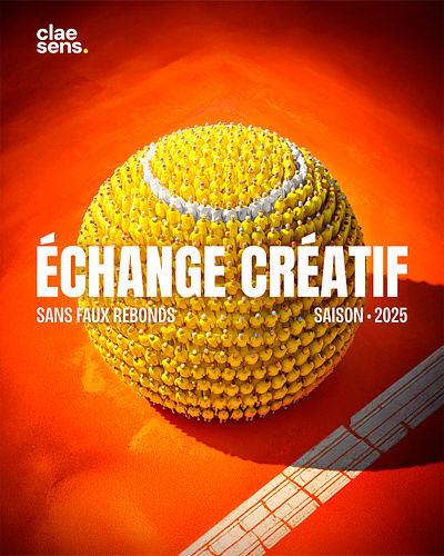 ÉCHANGE CRÉATIF • SANS FAUX REBONDS • SAISON 2025 claesens creativedesign designposter graphic design personalbranding