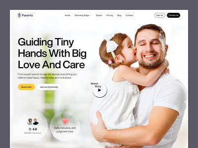 Child Care Website b2b child care child care website delisas delisas.com kid care kids care landing page landing page design parenting saas sas ui uiux ux web design web ui website website design