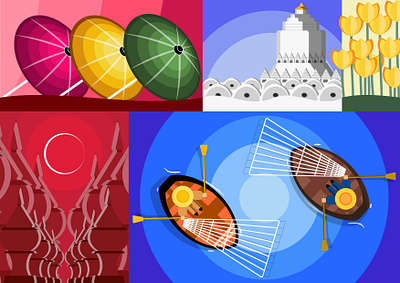 BURMA FLAT ILLUSTRATION adobe graphic design illustration illustrator