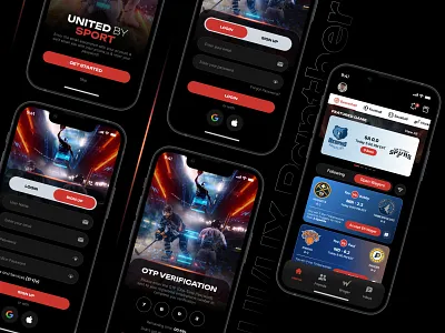 Batting App Designs | Login Page | Signup Page app branding design graphic design illustration logo typography ui ux vector