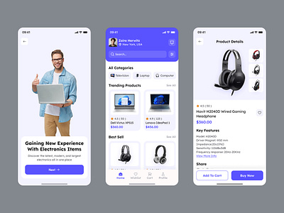 Electronics Ecommerce Mobile App app appdesign appuiux branding design ecommerce ecommerceapp electronics electronicsapp illustration landing page logo mobile mobiledesign productdesign ui uiux ux webdesign website