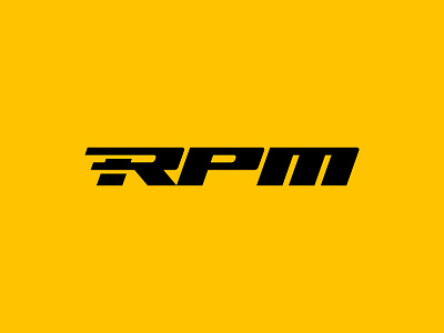 RPM Wordmark auto brand branding design engine fast logo logodesign mechanic minimal motor optimization piston power race rpm solutions speed wordmark yellow