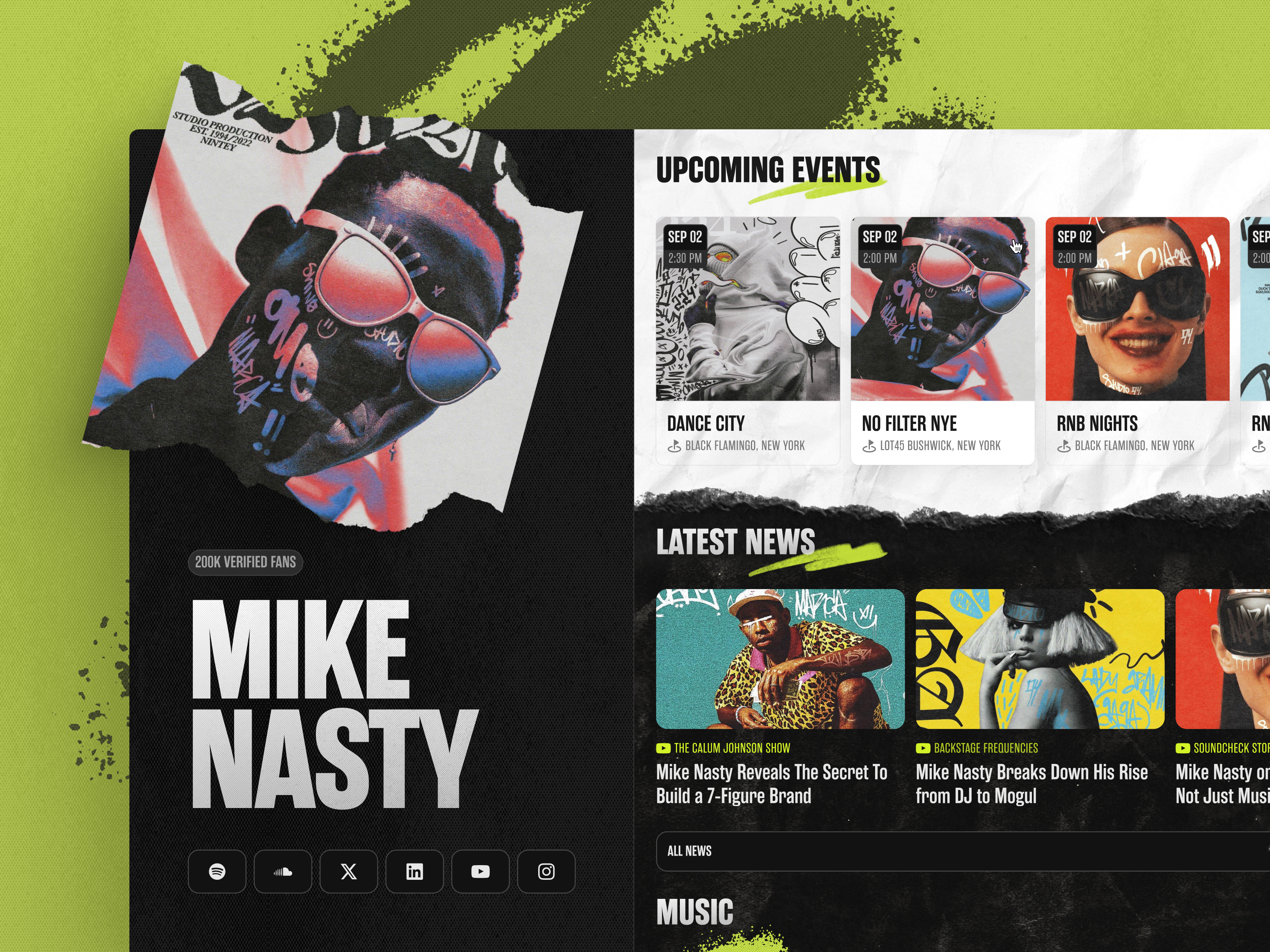 Example of Kyd Labs: Events