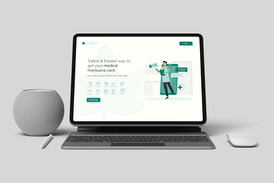 Green Clinic: Website Design: Landing Page: UI animation branding clinic design doctors frontend landingpage medical medicine minimal motion graphics premium ui uiux website