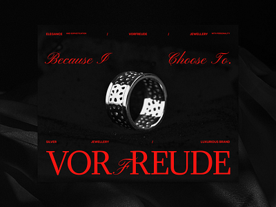 VORFREUDE — Campaign. banner banner design brand brand campaign brand identity branding campaign design elegance graphic graphic design jewellery jewelry luxury poster poster design silver ui ux vorfreude
