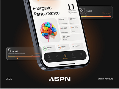 UX/UI Design for Mindful and Health-Driven Mobile App | Masterly app design brain activity tracker brand identity fitness fitness app health app healthcare app healthcare design medical app mental performance mindful life mindfulness app mobile app design mobile design neurotransmitter tracker ui uiux ux web design