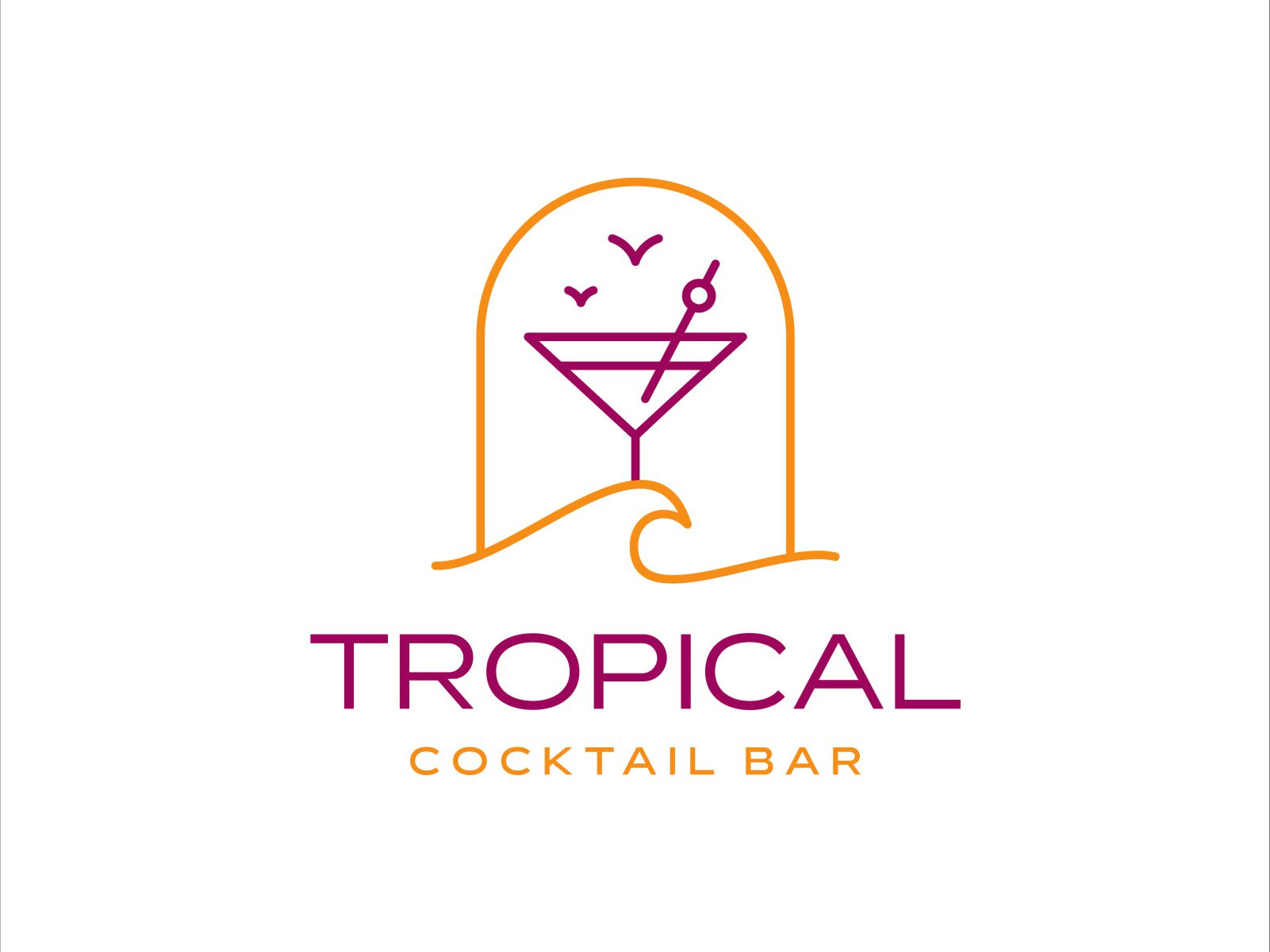 Example of Beach Theme Logo Design