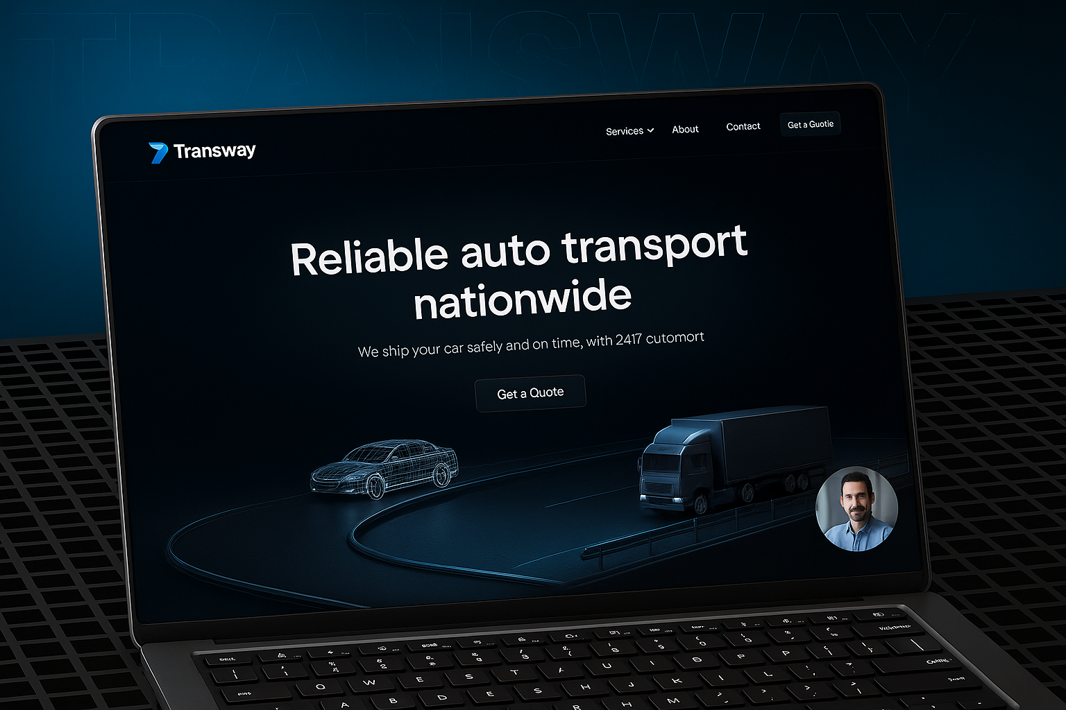 Modern WebDesign for a Logistics & Transport - Transway clean layout creative direction elementor freelance webdesign hero section homepage design logistics website responsive web site design transport website ui design ux design webdesign website concept wordpress