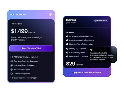 Pricing Card app design blockchain card crypto font gradient icon payment pricing web design