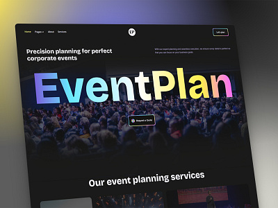 Event Planner Website Template agency business events marketing small business